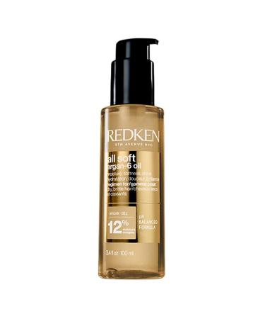 Redken For Dry Brittle Hair LeaveIn Hair Oil Intense Hydration Shine Softness Resilience Protection Against Heat and Frizz With Argan Oil and Moisture Complex All Soft Argan6 Oil 100ML