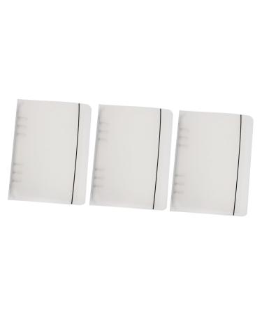 Ipetboom 1set Piece Nail Art Organizer Nail Display Holder Finished Nail Sample Plate Finished Nail Sample Booklet Nail Salon Accessory Nail Display Book Adhesive Book Work Plastic Storage 23x18cm Transparent