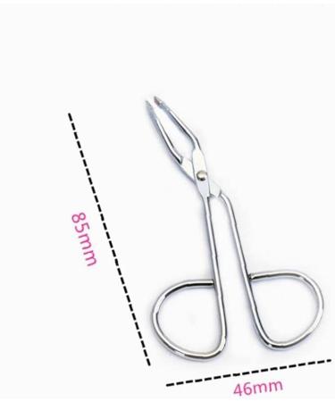 1pc Eyebrow Tweezer Stainless Steel Scissors Shaped Tweezer Slant Tip Tweezer Clip Hair Tweezer Beauty Tool(Color Random) for Women Girl - Buy Online on GoSupps.com