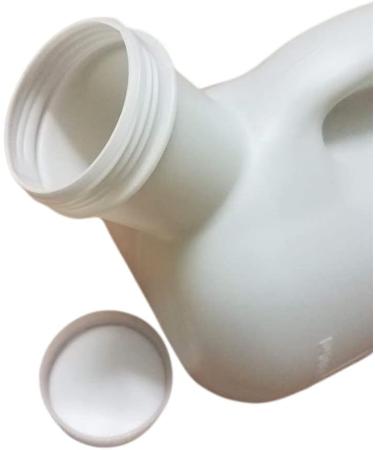 Wooluck 3000ml Urine Bottle for Men - Portable Pee Bottle with Lid for Travel Camping Hospital & Outdoor Use - White - Buy Online on GoSupps.com