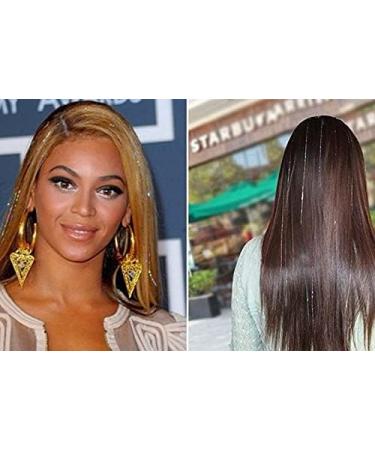 KJ BN 12 Colors Hair Tinsel Strands Synthetic Long Hairpiece for Girls Women Kids Party Long Hair - Buy Online on GoSupps.com