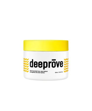 ROAEXPO JEJUON Deeprove Ceramide Cream 2.02 Fl Oz Natural Derma Ceramide NP Moisture Barrier High Moisturizing Soothing Cream Jeju Vegan Cosmetic Natural Ingredients Made In Korea K-Beauty