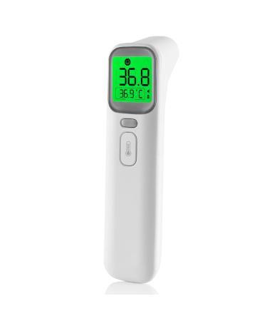 HEAL-CHECK Non Touch Infrared Forehead Thermometer  Ear Thermometer for Adults  Kids  Baby  4 in 1 Digital Thermometer for Home with Fever Alarm  One Second Reading  40 Memories
