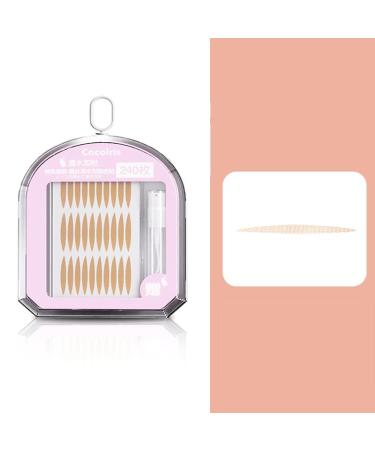 Double Eyelid Tape Invisible Eye Sticker Portable Breathable Natural Invisible Single Sided Double Eyelid Sticker Self-Adhesive Eyelid Sticker Instant Eye Lifting Strip Y Fork and Spray Bottle (B)