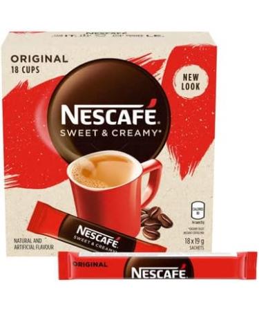 Nescaf Sweet and Creamy Original Instant Coffee Mix Box Original 6 Count & Sweet and Creamy Original Instant Coffee Mix Coffee Mix Box + COFFEE - Buy Online on GoSupps.com