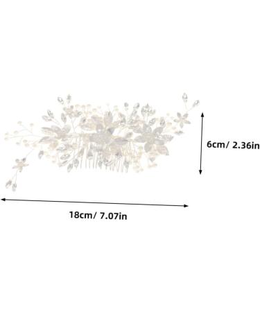 FRCOLOR Wedding Hair Accessories Rhinestones Hair Clips for Hair Pins Decorative Hair Combs Hair Accessories for Bride Hair Comb Clips Hair Piece Leaf Women's Zinc Alloy - Buy Online on GoSupps.com