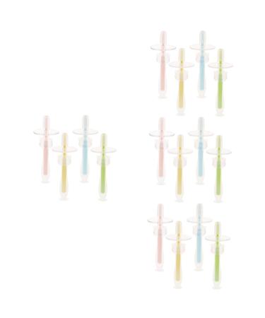 ABOOFAN 16 STK Baby toothbrush silicone toothbrush for babies toothbrush made of silicone toothbrush travel toothbrush baby toothbrush from 12 months baby toothbrush