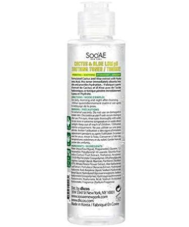 Soo AE Cactus & Aloe Low pH Soothing Toner | Hydrating Alcohol-Free Toner for Oily Sensitive Skin | Essence Toner for Men & Women - 100% International Shipping - Buy Online on GoSupps.com