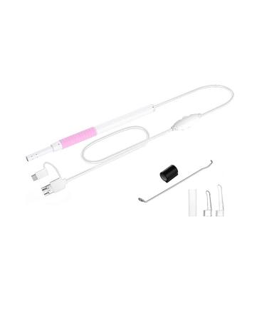 Marycan Ear Wax Removal 5.5 mm HD Ear Wax Removal Kit Wireless Smart Phone Otoscope WiFi Visual Ear Cleaner Camera with 6 LED Lights Compatible with Smart Phones & Tablets for Adults Kids & Pets (Co Pink