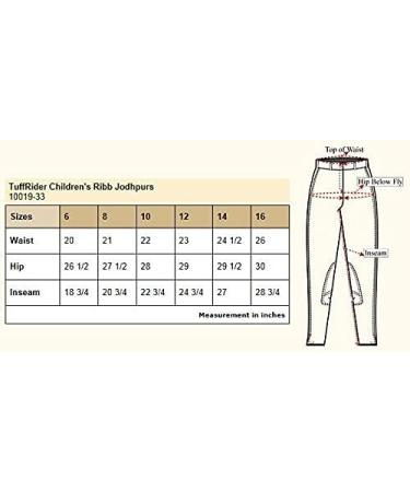 TuffRider Kid's Ribb Jods 12 Light Tan - Stylish and Durable Riding Pants for Children - Buy Online on GoSupps.com
