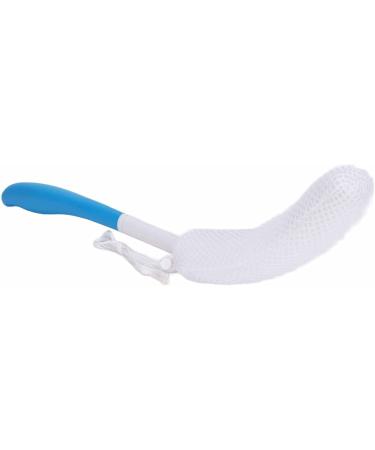 Long Handle Shower Brush for Elderly - Gentle Exfoliating Sponge Back Scrubber for Easy Showering & Cleaning - Buy Online on GoSupps.com