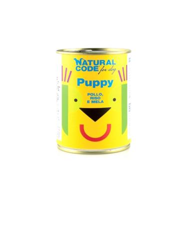 Natural Code for Dog Puppy of 400 g, Chicken Rice and Apple
