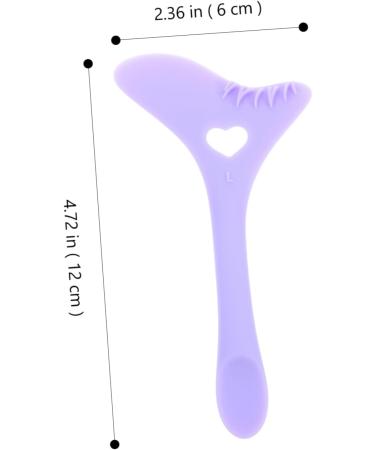 minkissy Eyeliner Stamp Silica Gel Eyelashes Protection Purple 12.00X6.00X0.50CM Purple - Buy Online on GoSupps.com