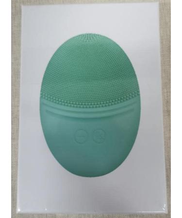 EZBASICS Silicone Facial Cleansing Brush - Waterproof Sonic Vibrating Face Brush for Deep Cleansing & Exfoliating - Mint Green - Buy Online on GoSupps.com