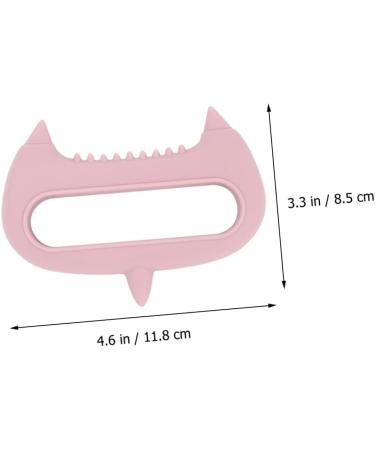 Fomiyes 3-in-1 Acupuncture Massage Device | Silicone Hand & Neck Massager | Manual Head Massage Tool with Scroll Wheel | Pink Pebbles - Buy Online on GoSupps.com