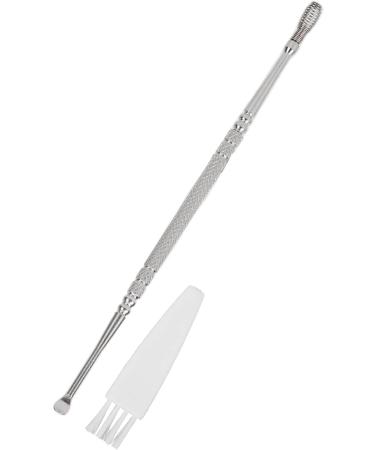 Double Head Metal Ear Spoon | Ergonomic Design | Relieve Itching | for Beauty Salon | Silver - Buy Online on GoSupps.com