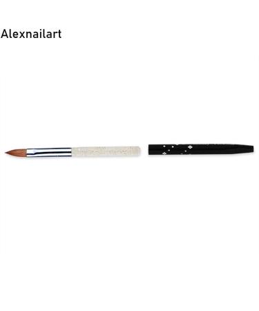 Alexnailart Kolinsky Nail Brush Size 10 | Premium Acrylic Painting Tool for Manicure & Nail Design - International Shipping Available - Buy Online on GoSupps.com