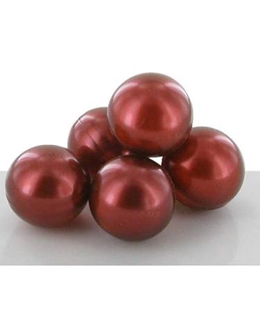 G n rique Lot de 12 Perles de Bain Rondes Nacr es - Fabrication Fran aise - Vanille