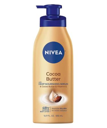 NIVEA Cocoa Butter Lotion 16.9 oz Pump (500ml), 3 Pack - for Dry to Very Dry Skin - Buy Online on GoSupps.com