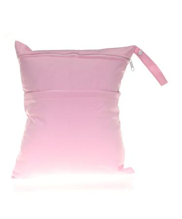 Egurs reusable wetbag diaper bag for baby diapers dirty clothes and other accessories light pink