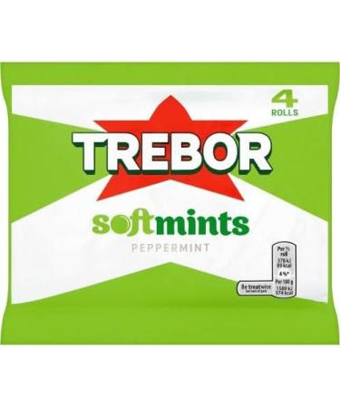 Chewy Mint Bundle With Trebor Softmints Peppermint Mints 4 Rolls 179g x3 and Spearmint Mints 4 Rolls 179g x3 (6 Pack) - Buy Online on GoSupps.com
