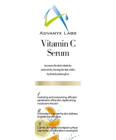 AdvanyxSkin Vitamin C Serum for Face - Brightening & Anti-Aging with Hyaluronic Acid Niacinamide & Salicylic Acid - Reduce Wrinkles & Dark Spots (1 oz) - International Shipping Available - Buy Online on GoSupps.com