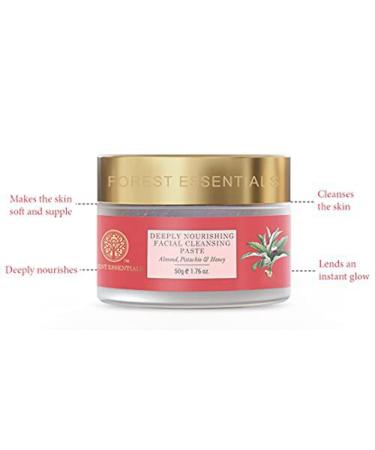 Buy Forest Essentials Deeply Nourishing Facial Cleansing Paste 50g - Premium Natural Skincare for Radiant Skin | International Shipping Available - Buy Online on GoSupps.com