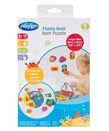 Playgro 9-Part Floating Bath Puzzle for Kids | Colorful Animal Motifs | BPA-Free | Ages 6 Months+ | 25x25 cm - Buy Online on GoSupps.com