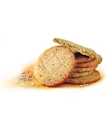 Cereal Bio - Sesame and Poppy Shortbread - Organic Biscuits - Whole Wheat - Cereals - Snacks For Snacks Coffee or Tea - Palm Oil Free - 1 Box of 132g (3 x 4 Biscuits) - Buy Online on GoSupps.com