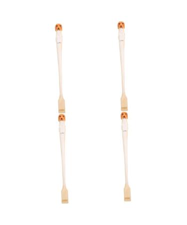 Beavorty 4 pieces of animal tickling facial scraps plus a vibrates neck massage device made of wooden back scratches in animal shape handy rear -fitting tools man wooden