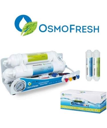 Osmofresh SmartLine Gold Osmosis System 50 GPD | Tankless Reverse Osmosis Water Filter - 190L Daily Performance for Aquaristics & Seawater Systems - Buy Online on GoSupps.com