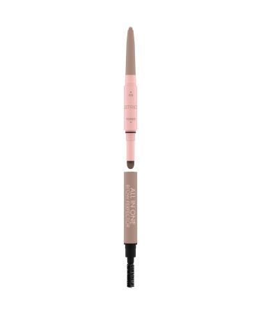 Catrice All In One Brow Perfector No. 010 Brown Eyebrow Pencil Long-Lasting, Covering, Defining, Natural, Vegan, No Microplastic Particles, No Nanoparticles, No Fragrance, 1 Pack