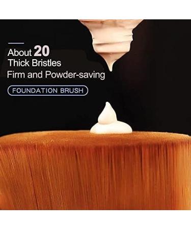 ieron 2 Pieces Foundation Brush for Liquid Makeup Petal Traceless Makeup Brush Portable Foundation Makeup Brush Beauty Tool (Pink Black) - Buy Online on GoSupps.com