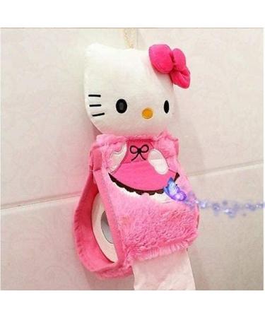 Eriks Hello Kitty Pink Bathroom Set - Toilet Cover, WC Seat Cover, Bath Mat Holder - Buy Online on GoSupps.com