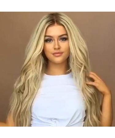 Synthetic wigs long blonde curly wave -shaped wigs - wig for women synthetic hair heat -resistant Halloween Festival Party Cosplay Wig - Buy Online on GoSupps.com