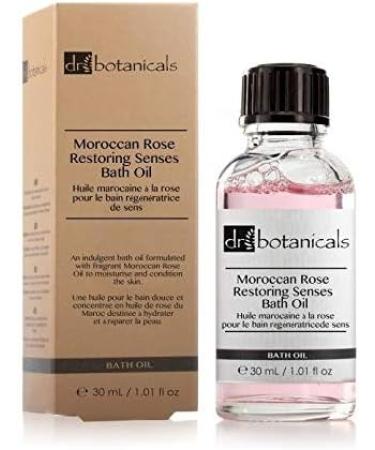 Dr Botanicals Moroccan Rose Restituting Sense Bath Oil 100% Natural & Vegan - Buy Online on GoSupps.com