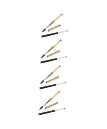 Beavorty 8 Pcs Grafting Eyelash Brush Eye Brow Brush White Eyeliner Pencil Black Eyeliner Makeup Eye False Lashes Eyelash Brush Tool Magnetic Eyelashes Eyebrow With Diamond Fiber 16.7X1.2CMx4pcs Assorted Colorx4pcs