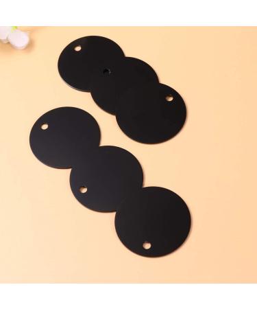 Milists 25-Piece Aluminum Alloy Blank Tags for Pets - Round DIY Day Traction Rope Accessories - 5cm/1.4 Inch Black - Buy Online on GoSupps.com
