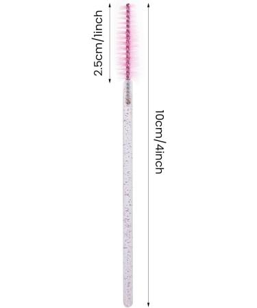 50 PCS Disposable Mascara Wands Bendable Crystal Eyelash Brushes - Portable Eyebrow Brush for Home, Travel, Outing - Mixed Colors - Buy Online on GoSupps.com