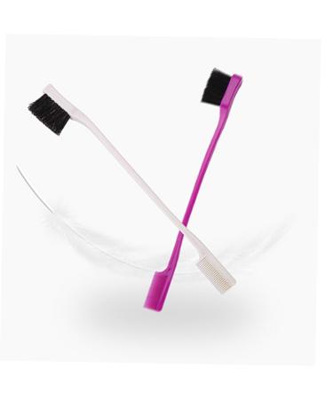 FRCOLOR 3pcs Brow Brush Set - Purple Eyebrow Grooming Tool & Comb for Perfect Brows - International Shipping Available - Buy Online on GoSupps.com