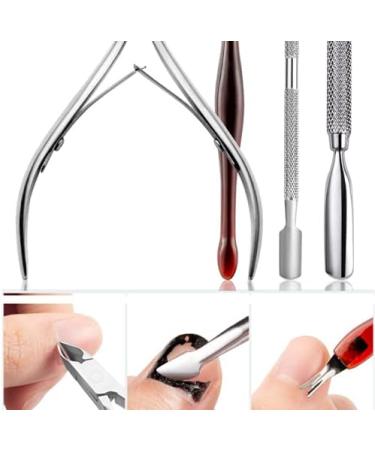 Lukytimo Nail Skin Pliers Set - 4 Pieces V-Shape Trimmer & Shaver for Perfect Nail Care Durable Tools for Fingers & Toes - Buy Online on GoSupps.com