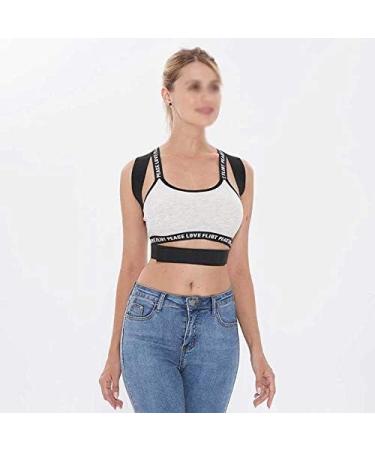 DFHBFG Adjustable Clavicle Support Brace - Posture Corrector for Men & Women | Improve Shoulder Alignment | Gray Small-S - Buy Online on GoSupps.com