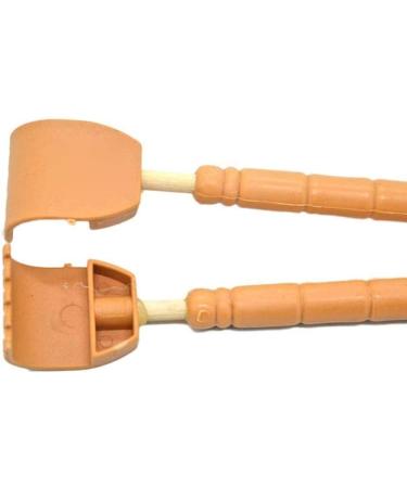 DAGEE Wooden Back Scratcher - Telescopic Bamboo Self-Massage Device | Extendable Beige Back Massager for Relaxation - Buy Online on GoSupps.com