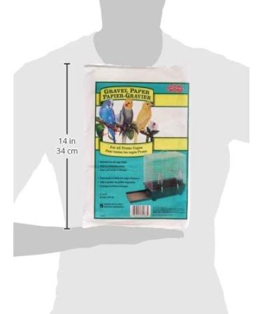 Living World Gravel Paper 8x13 Inches (8/Pack) - Easy Cleanup for Birds - Buy Online on GoSupps.com