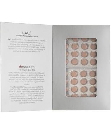 LAC Masquelier's French Pine Bark Extract - 300 Tablets | Premium Antioxidant Supplement for Heart & Skin Health - Buy Online on GoSupps.com