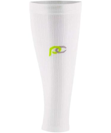PRO Compression Calf Sleeve - Pain Relief for Running Cycling & Sports | White Large/X-Large - Buy Online on GoSupps.com