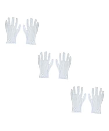 minkissy White Gloves 18 Pairs Factory Gloves White Lengthen Work Cotton Gloves Cotton Work Gloves