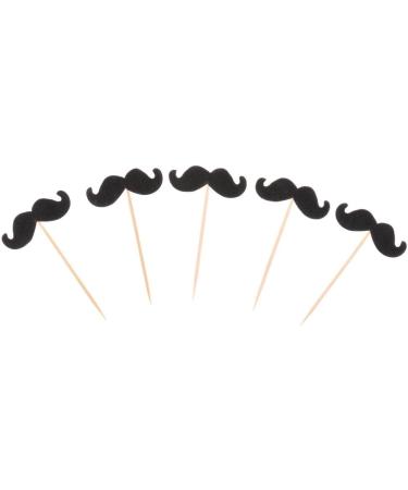 Luzhengyang 20pcs Mustache Stick Cupcake Birthday Wedding Cake Topper - Buy Online on GoSupps.com