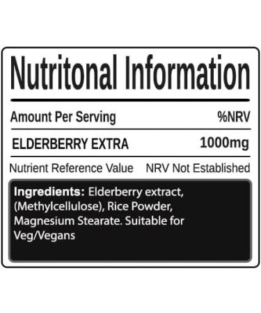 Black Swan Elderberry Extract 1000MG Cap (Veg) - Folk Medicine - High in Nutrients - Immune Booster Wight Loss - with Anti-Aging Properties - Vitamins C - A (120 Caps) - Buy Online on GoSupps.com