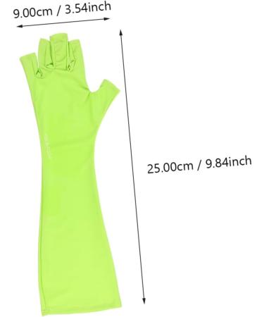 Beavorty 1 Pair Nail Gloves Gloves UV Lamp Gloves Gel Manicure Gloves Nail Art Gloves Manicure Accessories Oveglove Sun Protection Polyester Mj03 Apparel Green Manicure Art Gloves 25X9X0.4CM - Buy Online on GoSupps.com